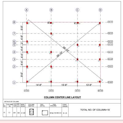 44 x36 - center line layout