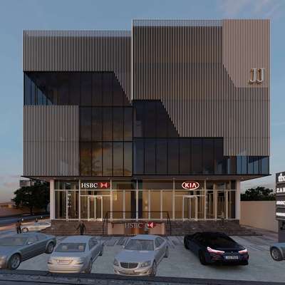 commercial#building#elevation#3d