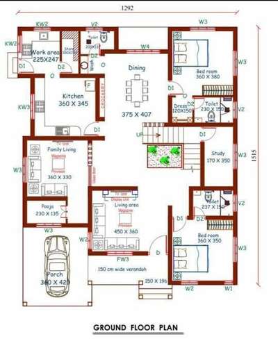 #Ground Floor Plan, #Floor plan