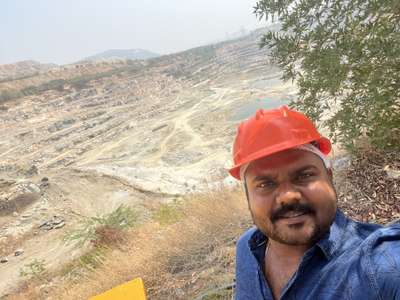 Limestone mining 
India Cement (company visit)
 #limestone  #mining