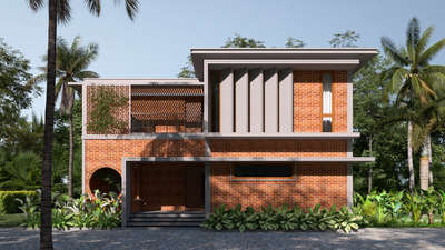 brick house_ #rendering #Architect #architecturedesigns #3dvisualizationstudio #visualization #KeralaStyleHouse #dreamhouse #dreamhomes #bricks #visualart #visualizer #InteriorDesigner #Architectural&Interior #architecturalvisualization