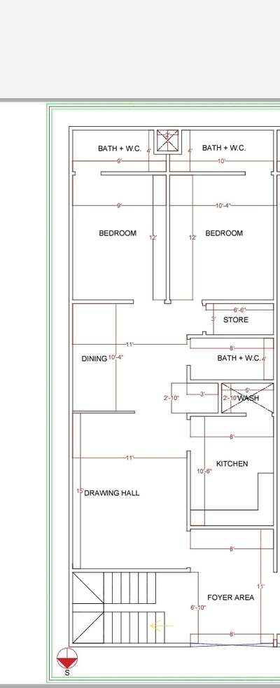 20 *50 according to vastu