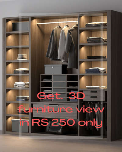 get your interior view before. 3d in less price. 
#Almirah  #Cabinet  #InteriorDesigner #3d #LivingroomDesigns #KitchenIdeas #KidsRoom #KitchenCabinet