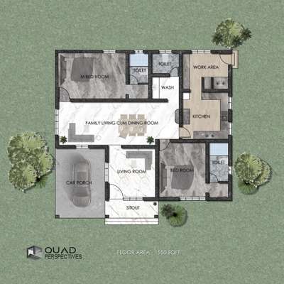 Floor Plan 1550 sqft .  
DM for work details , Dimensions and 3d render .
 #FloorPlans  #floorplan  #1500sqftHouse  #budgethome  #HouseConstruction  #sanctiondrawings  #exteriordesignideas  #ContemporaryHouse  #TraditionalHouse