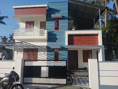 completed new villa project 4 cent land with 1350 sqft 3bkh villa