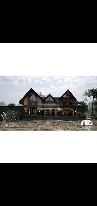Proposed Residence for Mr. Paulose, Thrissur, Kerala 
Design: ATG Architectural Studio 
Project: cliff_homes_and_developers
Area: 3000sq.ft
style: Tropical Modernism #tropical_modernism #architect #traditional_contemporary #Home🏡 #design #keralahomedesign #KeralaStyleHouse #keralahomeplans #keralaarchitectures #MrHomeKerala #keralahomedesignz #keralahomedream 
..
Follow for more ❤️