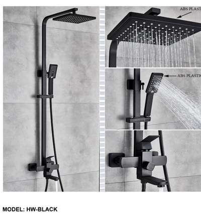#karlos home solutions 
call or whatsApp 8851768010
shower wall mixer set 
all exposed 
pvd black
#BathroomDesigns #shower