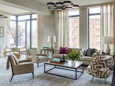 Get this elegant look with just a few items - coloured solid cushions, table lampshades, A large area rug filling the entire room, statement lighting, a minimalistic tray and a glass vase.
#interior #decor #ideas #home #interiordesign #indian #colourful
 #decorshopping