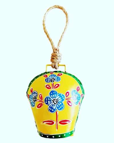 Cow bell 
Vibrant color and mesmerizing sound .
#interior #decor #ideas #home #interiordesign #indian #colourful#cowbell#bells#gift #decorshopping