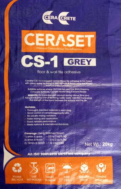 all flooring and ceramic wall adhsive cera crete cs1 grey price 400 olny 20kg bag