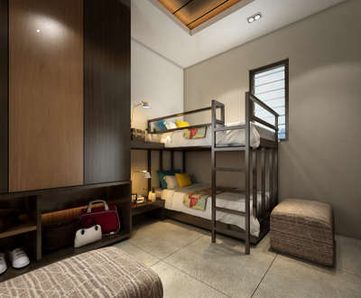 Kidsroom with dressing
 #InteriorDesigner  #MasterBedroom  #KidsRoom  #kidsbunkbed