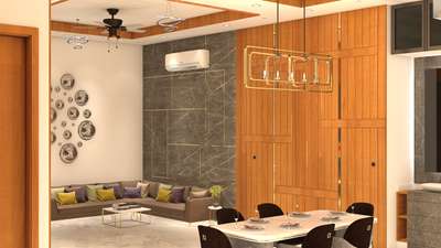 LIVING WITH DINING AREA 
18* X 20*
3D RENDER  
#architecturedesigns  #InteriorDesigner  #LivingroomDesigns