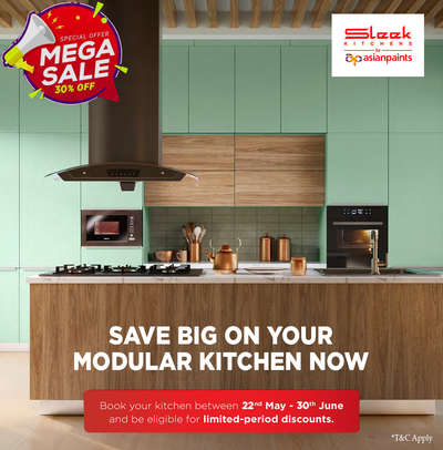 Mega Discount off available now for Sleek Kitchen. 30-35% discount available for customers booking their kitchen works during this month..Offer closes till 30.06.23 
#sleekkitchen #ModularKitchen #KitchenIdeas #LargeKitchen #asianpaints #sleekkitchenstudiokerala #kochikitchen #kakkanadboutique #infoparkkakkanad #infoparkkochi #kochi  #Kozhikode #malabarvibes #kozhikoden #thiruvalla #Thiruvananthapuram #4DoorWardrobe #WardrobeIdeas #Thalassery #Thrissur #malappuramarchitect #Malappuram #malappuramhomes #Kollam #Kottayam #KeralaStyleHouse #keralahomedesignz #keralahomeconcepts