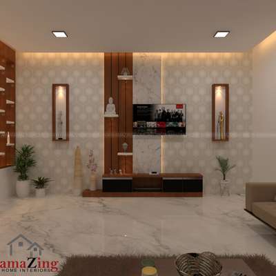 Tv unit Interior design @nijugeorge