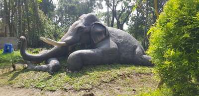 mud eliphant  #park #sculpture  Rosepark thekkady