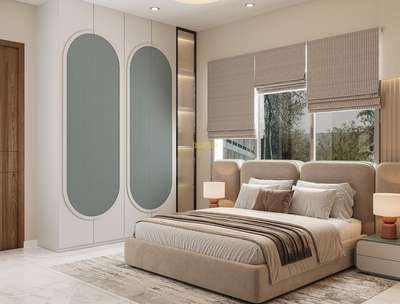 Master bedroom 
#LUXURY_INTERIOR #InteriorDesigner #MasterBedroom #WardrobeDesigns #Designs #LUXURY_INTERIOR