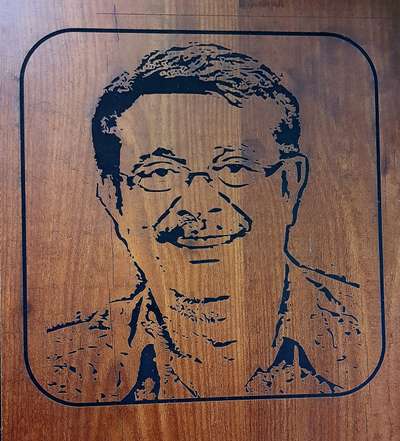 laser engraving on wood