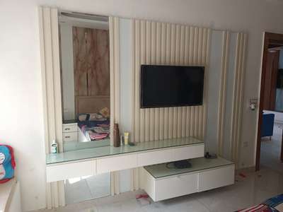 #tvpanel #dressingunit #MasterBedroom #battendesign