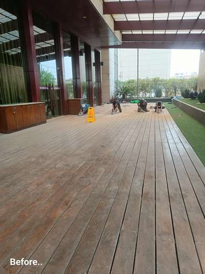 Deck Floor Polishing Work Complete photo 

Wooden Floor Polishing Expert Refinishing Service  #deckflooring