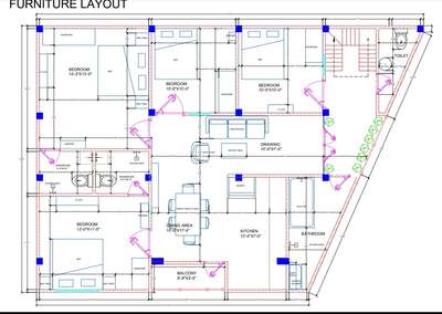 4BHK 👷‍♀️Space Planning👩‍💻👷‍♀️