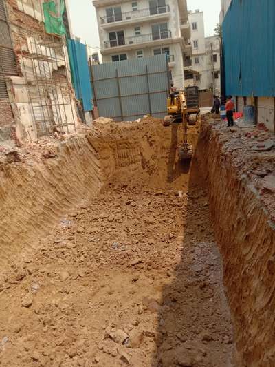 Excavation for new building at Delhi