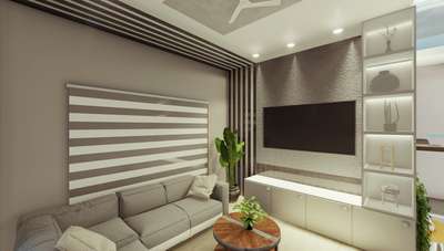 grey themed small living space
#LivingroomDesigns 
#grey 
#tvunitinterior 
#3Ddesigner