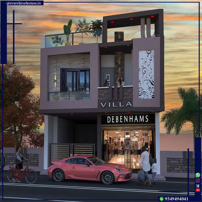Transform your dreams into reality with the exquisite front elevation design by Evershine Homes. Elevate your living space today! #EverShineHomes #ArchitectureFirm #FrontElevationDesign #DreamHome #LuxuryLiving 🏡✨