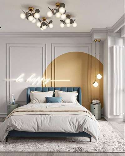 modern bed room concept