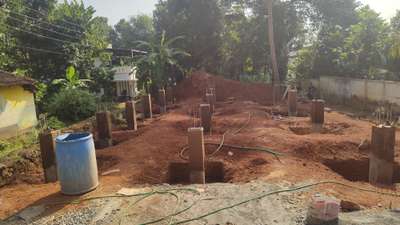 Column footing for residential building..