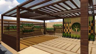 Terrace Pergola for Outdoor lovers
 #PergolaDesigns  #landscapingforhouses #LandscapeIdeas   #architecturedesigns