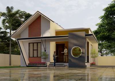 Client : Mr.Vinod    
 Area : 650 Sqft   
Type : Modern  mixed roof elevation   


#KeralaStyleHouse #keralahomeplans #keralahomestyle #keraladesigns #all_kerala