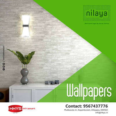 ✅ Asian Paints Nilaya Wallpaper

Asian Paints Wall Coverings brings to you a wide collection of wallpapers to choose from. Our range expands by brand, category, colour, design and style. We have something for every home.

Visit our HHYS Inframart showroom in Kayamkulam for more details.

𝖧𝖧𝖸𝖲 𝖨𝗇𝖿𝗋𝖺𝗆𝖺𝗋𝗍
𝖬𝗎𝗄𝗄𝖺𝗏𝖺𝗅𝖺 𝖩𝗇 , 𝖪𝖺𝗒𝖺𝗆𝗄𝗎𝗅𝖺𝗆
𝖠𝗅𝖾𝗉𝗉𝖾𝗒 - 690502

Call us for more Details :
+91 95674 37776.

✉️ info@hhys.in

🌐 https://hhys.in/

✔️ Whatsapp Now : https://wa.me/+919567437776

#hhys #hhysinframart #buildingmaterials