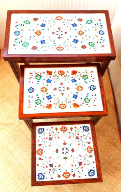 marble table top with wood stand  #HouseDesigns  #HomeDecor  #Delhihome  #delhiarchitects