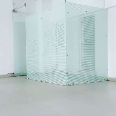 Toughened glass cabin 250 sqfeet #GlassDoors  #AluminiumWindows  #PVCFalseCeiling