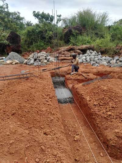 #column Footing to support Pool at First floor level For Residence _ Pallikkal Bazar _Malappuram
 #residance #foundation #column