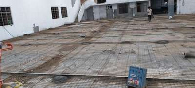 all civil works with material RCC flooring