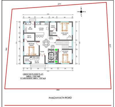 Perfect plan... 🏠 #perfectplan  #FloorPlans  #SingleFloorHouse  #vasthuplan #vasthu  #vasthuhomes #keralastyle #budjecthomes   #vinyasaarchitects