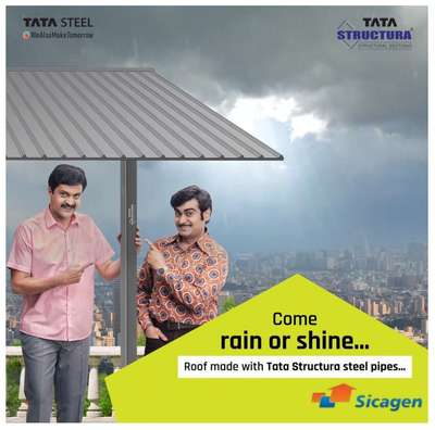 From the scorching heat to the heaviest rains, Tata Structura steel tubes stand strong. Built to endure all weather conditions, they provide unmatched structural support for every project. Trust the strength that withstands it all..                     #TataStructura #steelpipes #mspipes #gipipes