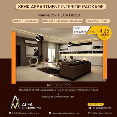 Alfa Interior Motives 3BHK packages.
#8304050333
