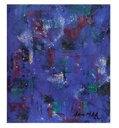 my painting. UNTITTLED. new work 1.5/1.5 feet. mixed medium on paper  ( available
5000/