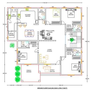 #2DPlans  #Cad  # 2900sqftHouse