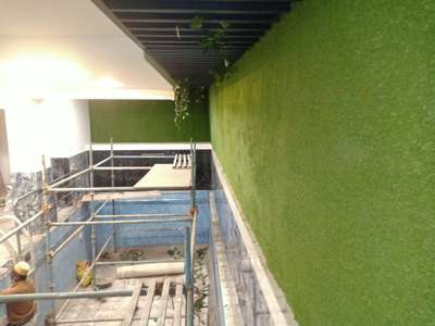 artificial grass wall pasting