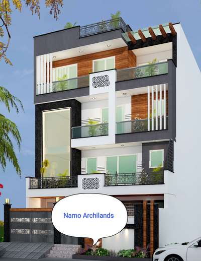 if any one wants to makes this type ho housing than message me  #namo_archilands #Architect #InteriorDesigner #newhousedesigns #gretarnoida #moderndesgin