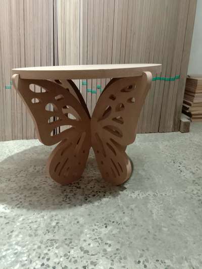 butterfly base tea table made from mdf 
 call 9772825759 
 #cnc  #cncwoodworking  #2d  #woodendesign  #woodenteble  #indorecity  #Indore