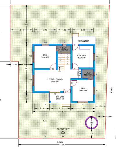 Plan 750 Sqft