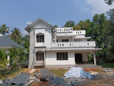 #doublestorey #sloperoof #elevation_ #perumbavoor #NEARCOMPLETION