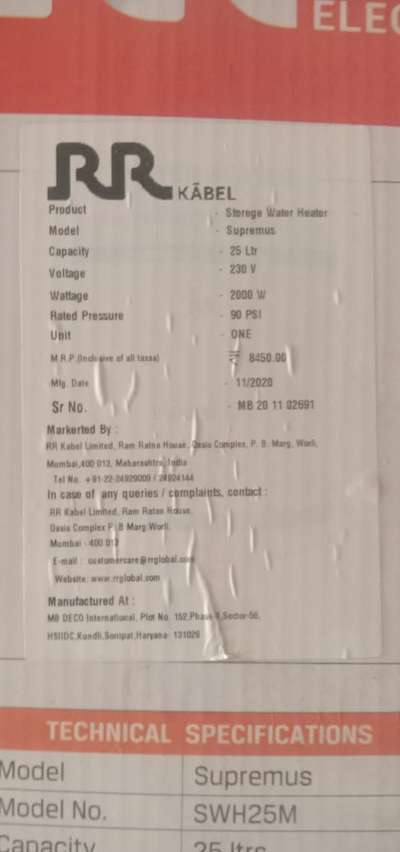 RR  geyser discount 60%  holl sale price  available 
9958184540