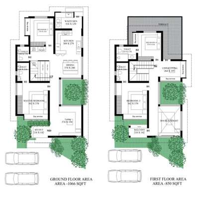 varity plan in a small enlonged plot.
 #FloorPlans  #KeralaStyleHouse  #Architectural&nterior  #keralaplanners
