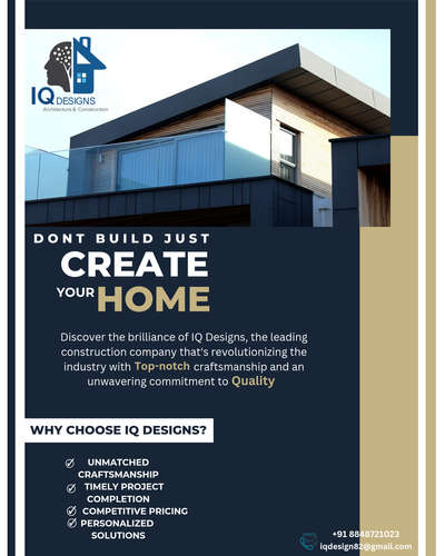 Yes , Don't Just Build - Create It 
.
.
Contact us: 8848721023
.
.
#iqdesignshome #iqdesignsconstrution #iqhomedecor #iqdesigns #IQfirstanniversary #iqgiveaway #IqDesigns #IQDesigns #iqdesignstudio #iqconstruction #iqcivilengineering #iconstruction #homestyle #HomeDesign #homes #constructionproject #iqoption