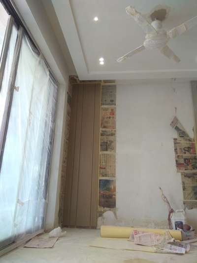 dibar paling with pvc wooden with vinear mat pulise
